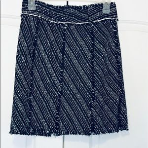 Black & White Tweedy Skirt Size 8